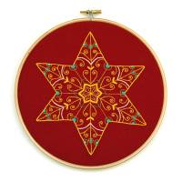 Stickanleitung Weihnachtsstern Mandala für Fortgeschrittene Bild 2