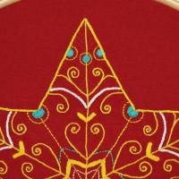Stickanleitung Weihnachtsstern Mandala für Fortgeschrittene Bild 8