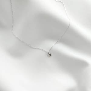 Halskette Stern, Sternkette Silber 925, Geschenke für Frauen, Geschenk Weihnachten Bild 1