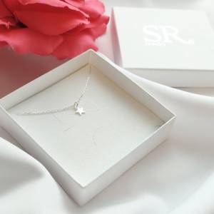 Halskette Stern, Sternkette Silber 925, Geschenke für Frauen, Geschenk Weihnachten Bild 5