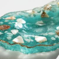 Schmuckschale/Ringschale mit Abalone aus Gießharz - resinart Bild 5