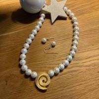 Wunderschönes Perlen Schmuck- Set,handgefertigte Perlenkette mit Ohrhängern,Perlenketten,Perlencollier,Geschenk für Sie, Bild 7