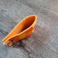 Bunter, fröhlicher Schlüsselanhänger orangen Retroblumen Bild 2
