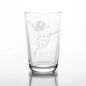 Personalisiertes Trinkglas für Kinder mit Namen und Motiv | Kinderglas mit Gravur | Kindergeschirr Ballerina Bild 3