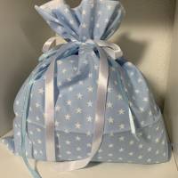 Adventskalender Elch blau grau Kalender Advent selber befüllen Säckchen Baumwolle Taschen Tüten Türchen Weihnachten Bild 2