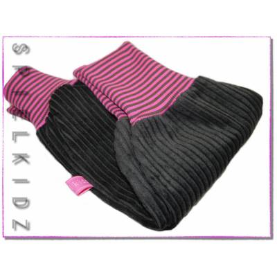 Pumphose Breitcord dunkelbraun Babyhose pink