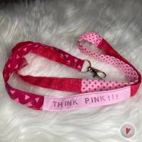 Schlüsselband "Think pink!!!" Bild 1