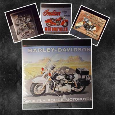 HARLEY-Bike Blechschild – Nostalgisches Metallschild für Fans & Sammler