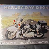 HARLEY-Bike, nostalgisches Blechschild Bild 2