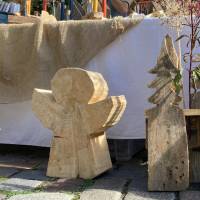 Engel aus massivem Altholz - Holz - Stammholz Bild 1