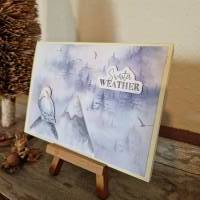 Weihnachtskarte mit Berge und Eule - Winter - Sweater Weather Bild 3