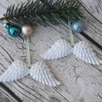 2 Anhänger Engelsflügel ~ Geschenkanhänger ~ Engel ~ Flügel ~ Weihnachten Bild 1