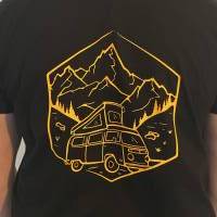 Unisex T-Shirt "Camper #5" schwarz Bild 2