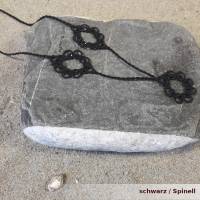 zeitlos schöne Bohokette Mila aus zarter Seide mit edlen Steinen und 925er Silber Verschluss Bild 2