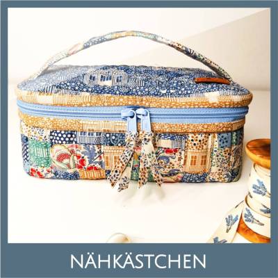 Kästchen für Vieles - zur Aufbewahrung z.B. von Nähzubehör, Garnrollen, Häkelprojekte, Nähkästchen