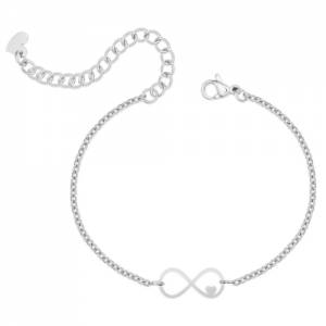 Infinity Armband Edelstahl, Unendlichkeitszeichen Herz, Personalisiertes Geschenk, Geschenke für Frauen Bild 2