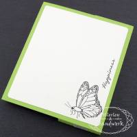 Schokoladenkarte "Monika" ● Schmetterlinge Bild 4