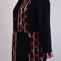 Ein besondere Damen Mantel | Schwarz/Rot | Bild 2