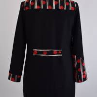 Ein besondere Damen Mantel | Schwarz/Rot | Bild 3