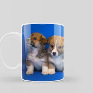 Bedruckte Keramiktasse Corgi für Kaffee- und Teeliebhaber | spülmaschinenfeste Tasse mit Motiv Bild 3