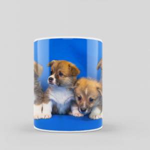 Bedruckte Keramiktasse Corgi für Kaffee- und Teeliebhaber | spülmaschinenfeste Tasse mit Motiv Bild 4