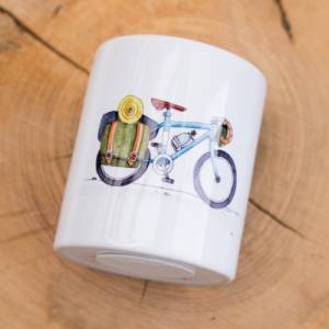 Spardose mit Fahrrad, "Rad-Reisekasse", ein tolles Geschenk, personalisierbar Bild 6