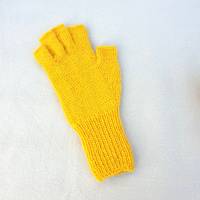Marktfrauenhandschuhe Musikerhandschuhe Fingerhandschuhe ohne Kuppen Größe M in Gelb ➜ Bild 4