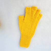 Marktfrauenhandschuhe Musikerhandschuhe Fingerhandschuhe ohne Kuppen Größe M in Gelb ➜ Bild 5