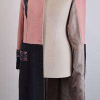 Damen Mantel lang | Woll & Spitzen | Sehr ausgefallenes Modell | Bild 4