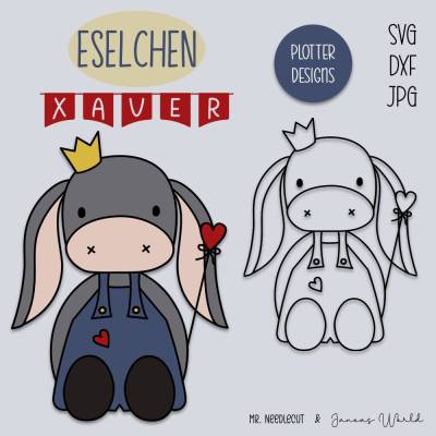 Plotterdatei Janeas World Eselchen Xaver