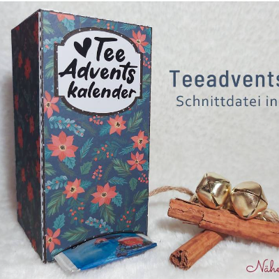 Teeadventskalender Schnittdatei Plotterdatei Adventskalender