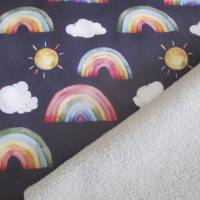 Softshell Regenbogen Sonne dunkelblau Oeko-Tex Standard 100( 1m/15,00€ ) Bild 3
