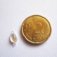Mini Verbinder 925 Sterling Silber mit einem Mondstein 10,4 mm Bild 4