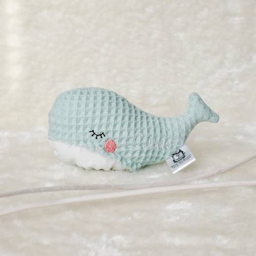 Walkissen personalisiert - mintfarbend mit weißer Schrift , individuelle Geschenkidee