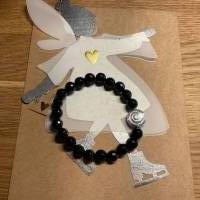 Handgefertigtes schwarzes Onyx Armband,Edelstein Armbänder,schwarzes Perlenarmband,Edelstein Schmuck,Weihnachtsgeschenk, Bild 3