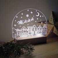 LED Deko Lampe Weihnachtsmann für eine gemütliche Advents- und Weihnachtszeit Bild 1
