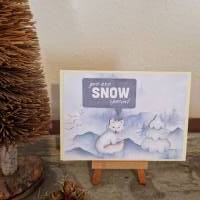 Fuchs - Weihnachtskarte - Berge - you are Snow special Bild 1