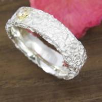 Ring aus Silber 925/-mit Brillant, Knitterring, ca 6 mm Bild 3