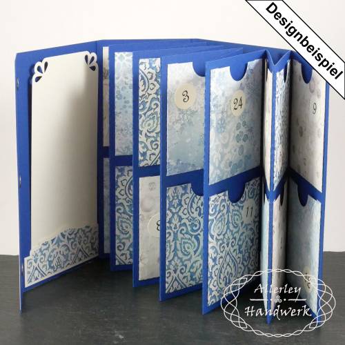 Plottdatei Adventskalender-Teebuch "Stephanie" im SVG-Format