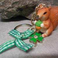 3 D Eichhörnchen Schlüsselanhänger Glücksbringer Bild 1