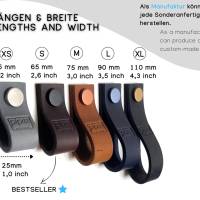 SUper softe Ledergriffe aus Fett -Leder in vielen bunten Farben, handemacht in Deutschland,  Kommodengriffe, Möbelgriffe Bild 5