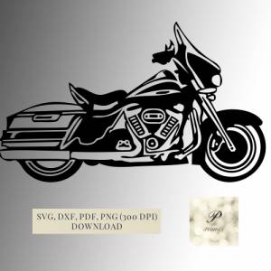 Plotterdatei Motorrad SVG Datei für Cricut, Motorrad SVG Design  Digital Download für  Bastel- und Plotterprojekte, Bild 1