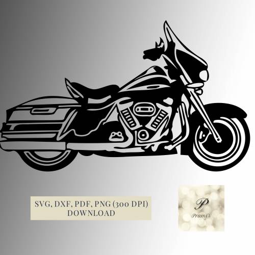 Plotterdatei Motorrad SVG Datei für Cricut, Motorrad SVG Design  Digital Download für  Bastel- und Plotterprojekte,