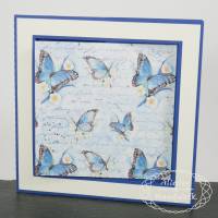 Faltkarte "Mona" ● 14,5 x 14,5 cm ● Schmetterlinge Bild 2