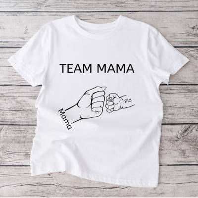 T-shirt Mama Faust mit Kinderhänden