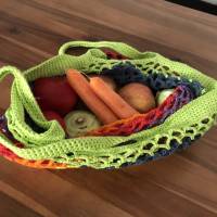 Einkaufstasche in verschiedenen Farben, Einkaufsnetz, Markttasche, Strandtasche, Gemüsebeutel wie zu Omas Zeiten Bild 5