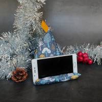 Handykissen / Sitzsack WINTERWALD  - Smartphonestütze Weihnachten, Handyhalterung, Kirschkernfüllung | RÄUBERKIND Bild 1