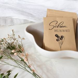 Blumensamen Gastgeschenke Samentütchen mit Wildblumensamen Geschenke für Gäste Hochzeit Kommunion Taufe Bild 2