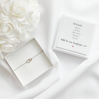 Brautjungfer fragen, Brautjungfern Armband, Willst du meine Brautjungfer sein Geschenk