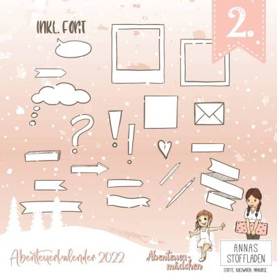 Sketch notes Digistamps inkl. .SVG und .DXF zum umfärben.